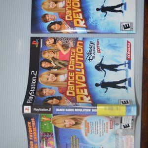 Dance Revolution Disney Edition PS2 Playstation 2 Manual & Cover Sleeve Only
